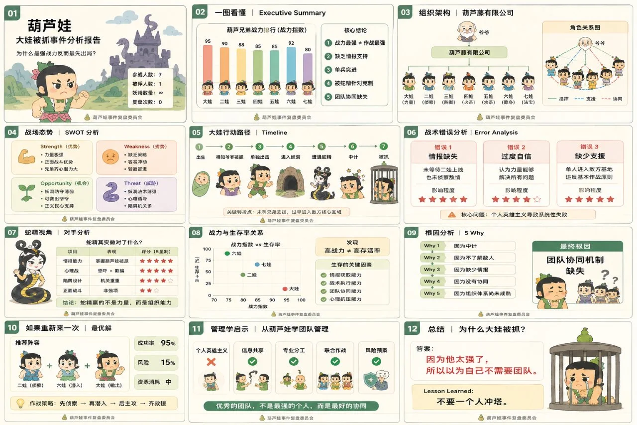 大娃被抓混合风格讲解Slides