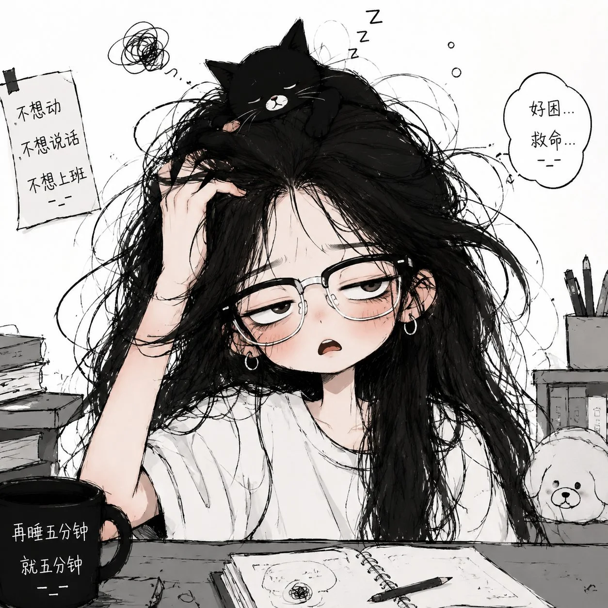 Q版炸毛风格