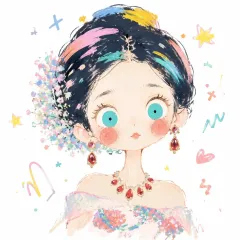蜡笔涂鸦风格