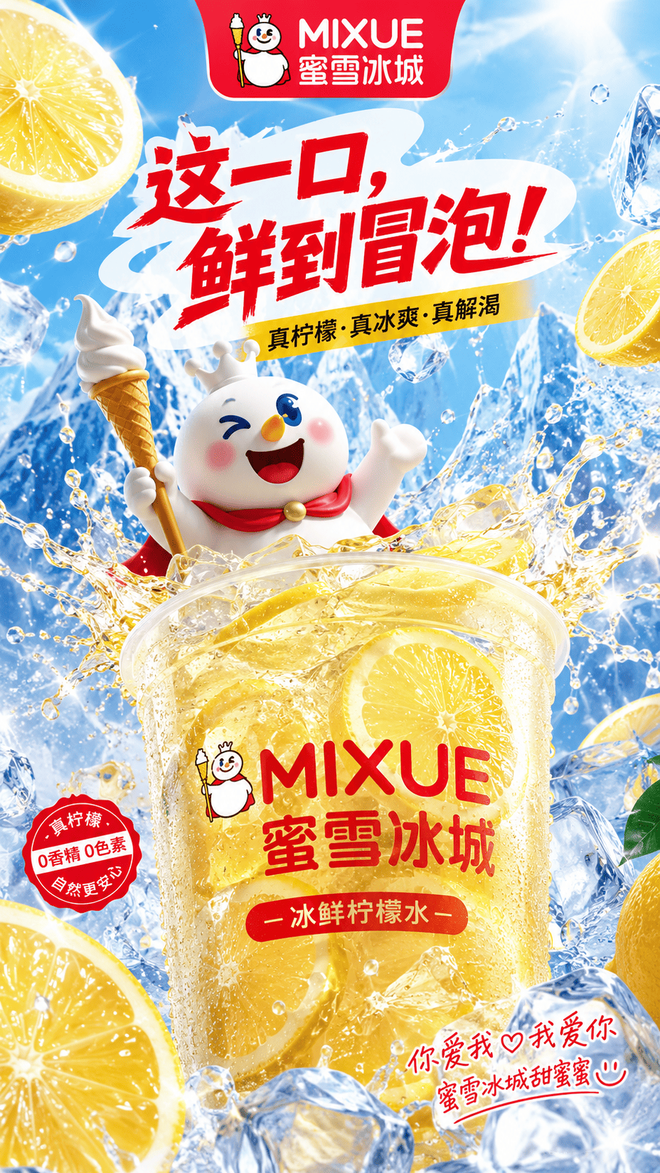蜜雪冰城柠檬水